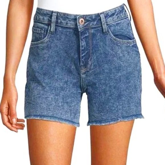 Arizona Mid Rise 4 1/2" Straight Fit Denim Short SZ 5 Juniors - Picture 1 of 9
